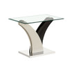 Tri Glass Top End Table