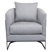 Swan modern Gray 30.5" accent chair