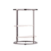 Cabot Round Side Table with Faux Stone