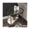 Cabot Round Side Table with Faux Stone