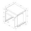 2 Piece Nesting Table Set