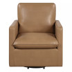 Mira 34.5" Faux Leather Swivel Chair
