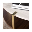Valera Round Faux Marble Cocktail Table