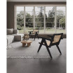 Hamlet 22.64" Ash Wood and Natural Cane Sturdy Accent Chair