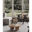 Hamlet 22.64" Ash Wood and Natural Cane Sturdy Accent Chair