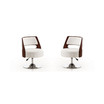 Salon Adjustable Height Swivel Accent Chair, Set of 2