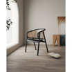 Versailles 23.62" Ash Wood and Natural Cane Sophisticated Armchair