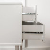 20" Two-Drawer Side Table - White