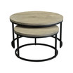Drey Round Nesting Coffee Tables Set Of Two