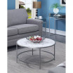 Gold Coast Faux Marble Round Coffee Table