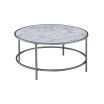Gold Coast Faux Marble Round Coffee Table