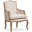 Kempler Wood Traditional French Accent Chair