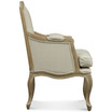 Kempler Wood Traditional French Accent Chair