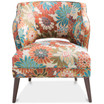 Simon Armless Floral Mod Chair