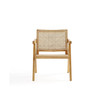 Hamlet 2-Piece Ash Wood and Natural Cane Sturdy Accent Chair