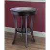 Cassie Round Accent Table with Glass