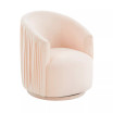 London Pleated Swivel Chair