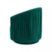 London Pleated Swivel Chair