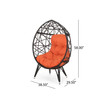 Pompano Indoor Teardrop Chair with Cushion