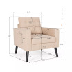 Modern Accent Armchair Upholstered Single Sofa Chair