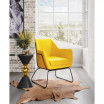 31.5" Jose Angular Shape Accent Chair