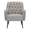 35" Steel, Polyester Tasmania Boho Chic Accent Chair