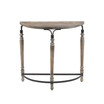 Wood Rustic Half Moon Table