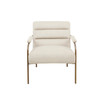 Lampert 27" Fabric Open Arm Metal Leg Accent chair