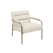 Lampert 27" Fabric Open Arm Metal Leg Accent chair