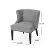 Adelina Contemporary Nailhead Trim Upholstered Accent Chair