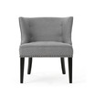 Adelina Contemporary Nailhead Trim Upholstered Accent Chair