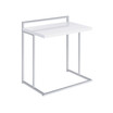 Rectangular Snack Table with Metal Base