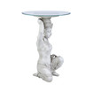 Thai Teppanom Beautiful Being Glass -Topped Asian Decor Table
