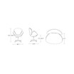 Raspberry Adjustable Swivel Chair, Set of 2