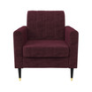 Sheahan Mid-Century Modern Channel-Tufted Armchair