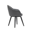 Dome Swivel Accent Chair with Arms, Office/Dining/Guest, Blended Leather