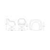 Caisson Swivel Accent Chair