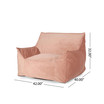 Loubar Modern Bean Bag Chair with Armrests
