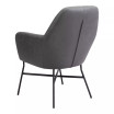 30" Steel, Polyester Hans Accent Chair