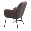 30" Steel, Polyester Hans Accent Chair