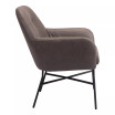 30" Steel, Polyester Hans Accent Chair