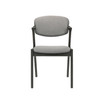 2-Piece Asian Hardwood Stevie Upholstered with Demi Arm Side Chairs Set