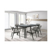 2-Piece Asian Hardwood Stevie Upholstered with Demi Arm Side Chairs Set