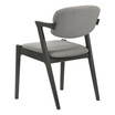2-Piece Asian Hardwood Stevie Upholstered with Demi Arm Side Chairs Set