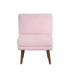31.9"  Wood, Steel, Foam and Polyester Darcy Armless Accent Chair