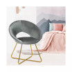 Modern Velvet Accent Chair Upholstered Vanity Chair