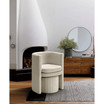Best Master Seager Round Arm Chair with Ottoman