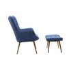 West China Accent Chair Plus Ottoman Set