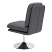 35" Steel, Polyurethane Rory Swivel Accent Chair