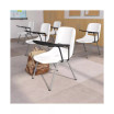 Ergonomic Shell Chair With Left Handed Flip-Up Tablet - Tablet Arm Desk